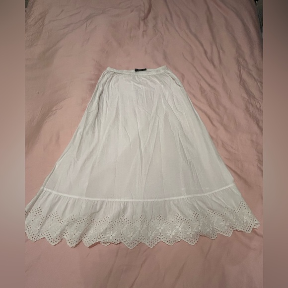 Gudrun Sjoden Organic Cotton Woven Petticoat Slip White Sz S - Picture 3 of 6